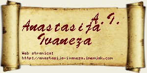 Anastasija Ivaneža vizit kartica